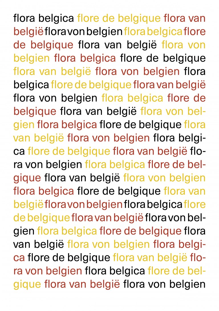 © Flora Belgica de Masha Wysocka, leitmotiv typographique